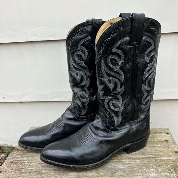 Dan Post 11 1/2 EW Mignon Black Round Toe Cowboy Western Boots DP2110R - Picture 3 of 11
